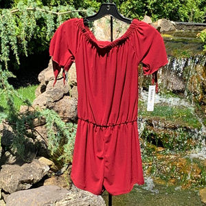 NWT Cheryl Kids Tie Sleeve O-T-S Romper Size 10/12